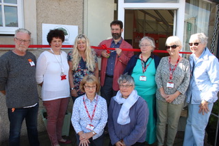 The opening ceremony of the Falkland Community Library.